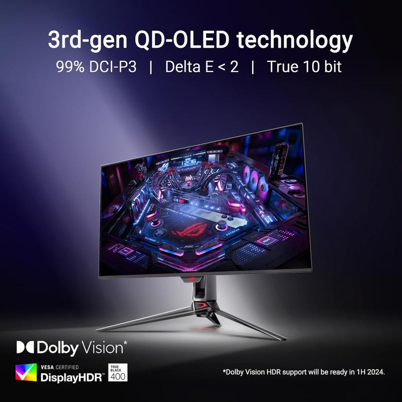 ASUS ROG SWIFT OLED PG32UCDM 32 - INCH 4K QD - OLED 240HZ GAMING MONITOR - SWIFT PERIPHERALS1093003