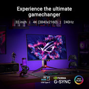 ASUS ROG SWIFT OLED PG32UCDM 32 - INCH 4K QD - OLED 240HZ GAMING MONITOR - SWIFT PERIPHERALS1093003