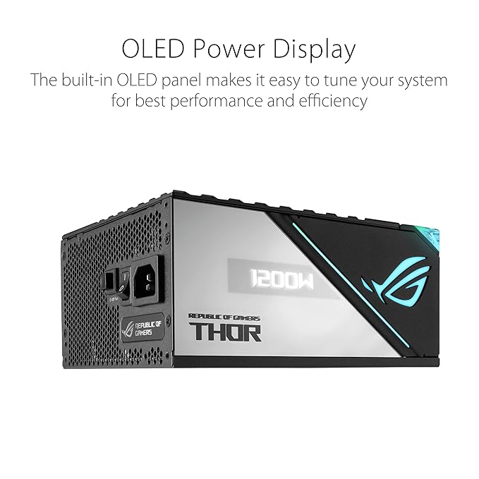 ASUS ROG THOR 1200P II 1200W Full Modular 80 Plus Platinum RGB SMPS Power Supply - SWIFT PERIPHERALS90YE0080-B001I0