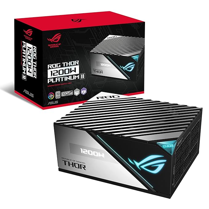 ASUS ROG THOR 1200P II 1200W Full Modular 80 Plus Platinum RGB SMPS Power Supply - SWIFT PERIPHERALS90YE0080-B001I0