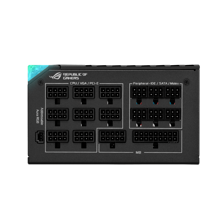 ASUS ROG THOR 1200W 1200P2 80 PLUS PLATINUM FULLY MODULAR SMPS ATX 3.0 - SWIFT PERIPHERALS1083647