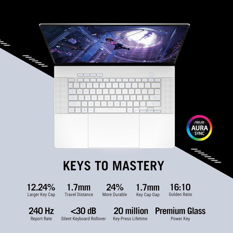 ASUS ROG ZEPHYRUS G16, GAMING LAPTOP, INTEL CORE ULTRA 9 185H, RTX 4080 GRPH (32GB/1TB/40.64 CMS (16) 2.5K/WIN 11 HOME) GU605MZ - CO931WS - SWIFT PERIPHERALSGU605MZ-CO931WS