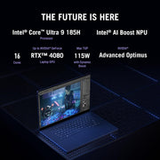 ASUS ROG ZEPHYRUS G16, GAMING LAPTOP, INTEL CORE ULTRA 9 185H, RTX 4080 GRPH (32GB/1TB/40.64 CMS (16) 2.5K/WIN 11 HOME) GU605MZ - CO931WS - SWIFT PERIPHERALSGU605MZ-CO931WS