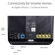 ASUS RT - AC68U AC1900 Dual Band Gigabit WiFi Router with MU - MIMO AiMesh AiProtection and Parental Control - SWIFT PERIPHERALSRT-AC68U