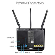 ASUS RT - AC68U (Pack of 2) AC1900 Dual Band Gigabit WiFi Router with AiMesh and AiProtection support - SWIFT PERIPHERALSRT-AC68U-2PK