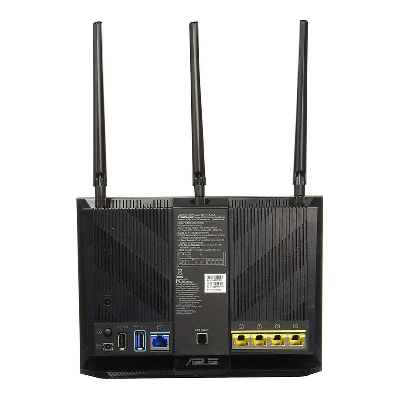 ASUS RT - AC68U (Pack of 2) AC1900 Dual Band Gigabit WiFi Router with AiMesh and AiProtection support - SWIFT PERIPHERALSRT-AC68U-2PK