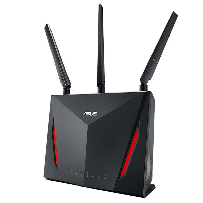 ASUS RT - AC86U AC2900 Dual Band Gigabit Gaming WiFi Router with MU - MIMO AiMesh AiProtection and WTFast game accelerator - SWIFT PERIPHERALSASUS-RT-AC86U-AC2900