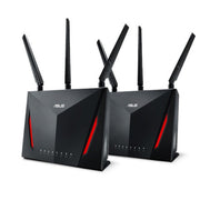 ASUS RT - AC86U (Pack of 2) AC2900 Dual Band Gigabit WiFi Router with AiMesh and AiProtection Support - SWIFT PERIPHERALSASUS-RT-AC86U-AC2900-Aimesh