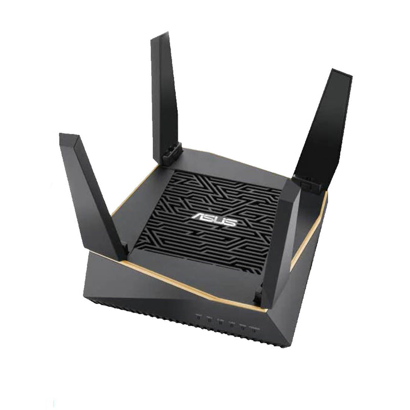 ASUS RT - AX92U AX6100 Tri - Band WiFi 6 (802.11ax) Gaming Router with Gear Accelerator, AiProtection and AiMesh - SWIFT PERIPHERALSASUS-RT-AX92U-AX6100