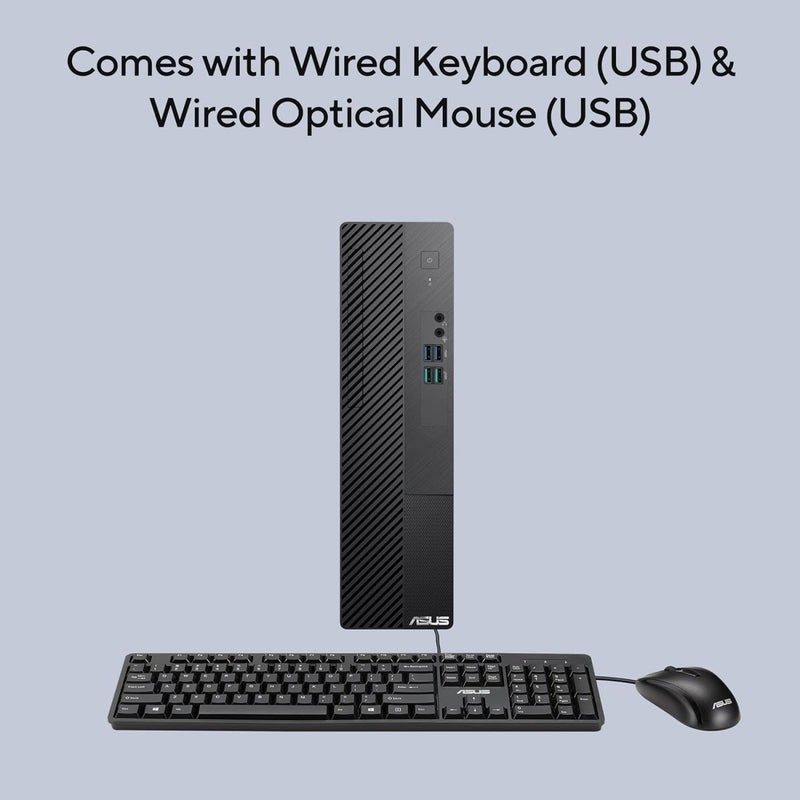 ASUS S500SE, INTEL CORE I5 - 14400 PROCESSOR 2.5GHZ (20M CACHE, UP TO 4.7GHZ, 10 CORES), TOWER PC (8GB RAM/512GB SSD/WINDOWS 11/OFFICE HOME/WITH WIRED KEYBOARD & MOUSE/GRAY/5 KG), S500SER - 514400009WS - SWIFT PERIPHERALS90PF04K3-M00SW0