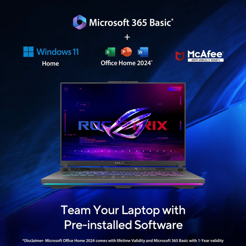 ASUS STRIX G16, R9 - 8940HX/ RTX5060 - 8GB/ 16G/ 1T/ 16.0 WQXGA ANTI - GLARE NON - TOUCH,500NITS/B,DCI - P3:100%(240HZ),IPS,ACR - NB(S5)/ BACKLIT CHICLET KEYBOARD 4 - ZONE RGB WITH COPILOT KEY - SWIFT PERIPHERALS90NR0KW7-M002J0