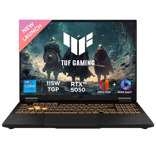 ASUS TUF F16 FX608JH - RV057WS [CI5 - 13450HX/16GB/1TB SSD/WIN11 HOME+MS24/16.0"/8GB - RTX5050 GRAPHICS/1 YEAR(S)/GREY] - SWIFT PERIPHERALS1094425
