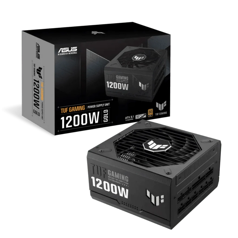 ASUS TUF Gaming 1200W 80 Plus Gold Full Modular CPU Power Supply - SWIFT PERIPHERALS90YE00S0-B0IA00