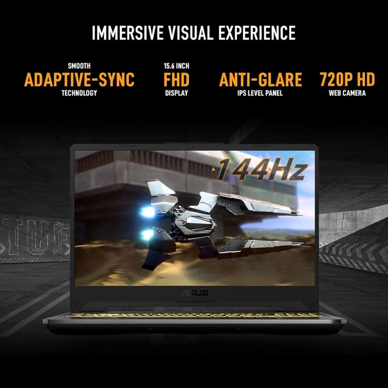 ASUS TUF GAMING A15, 15.6 INCH (39.62CM) FHD 16:9 144HZ, AMD RYZEN 7 7435HS, GAMING LAPTOP (16 DDR5/512GB SSD/NVIDIA GEFORCE RTX 2050/WINDOWS 11 HOME/GRAPHITE BLACK/2.30 KG), FA506NFR - HN045W - SWIFT PERIPHERALS1093710