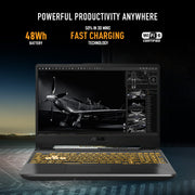 ASUS TUF GAMING A15 FA506NCR - HN054W [R7 - 7435HS RYZEN/16GB/512GB SSD/WIN11 HOME/15.6 INCH/4GB - RTX3050 GRAPHICS /1 YEAR(S)/BLACK] - SWIFT PERIPHERALS1091992