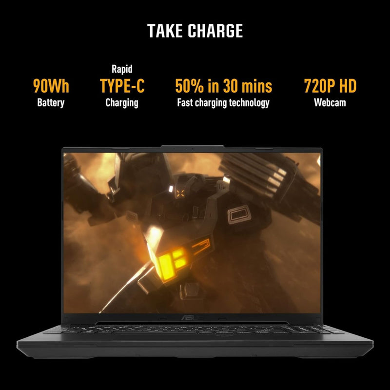 ASUS TUF GAMING A16 ADVANTAGE EDITION, GAMING LAPTOP, AMD RYZEN 7 7435HS, RADEON RX 7600S GPU (16GB/512GB/40.64 CMS (16) FHD+/WINDOWS 11 HOME) FA617NSR - RL083W - SWIFT PERIPHERALSFA617NSR-RL083W