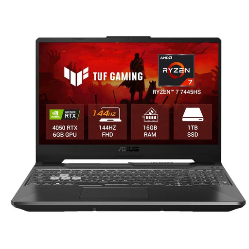 ASUS TUF GAMING A16 FA607NUG - RL189WS [R7 - 7554HS/16GB/1TB SSD/WIN11 HOME+MSO/16.0"/6GB - RTX4050 GRAPHICS/1 YEAR(S)/GREY] - SWIFT PERIPHERALS1095479