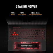 ASUS TUF GAMING A16 FA608PP - QT014WS [R9 - 8940HX/16GB/1TB SSD/WIN11 HOME+MS24/16.0"/8GB - RTX5070 GRAPHICS/1 YEAR(S)/GREY] - SWIFT PERIPHERALS1094537