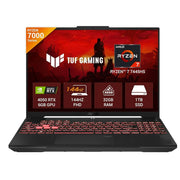 ASUS TUF Gaming A16 Gaming Laptop, AMD Ryzen 7 7445HS, 32GB, 1TB SSD, GeForce RTX 4050 - 6GB GDDR6 Laptop GPU, 16 Inch FHD+, Win 11, MS Office 2024, Mecha Gray, FA607NUG - RL191WS - SWIFT PERIPHERALS1096742