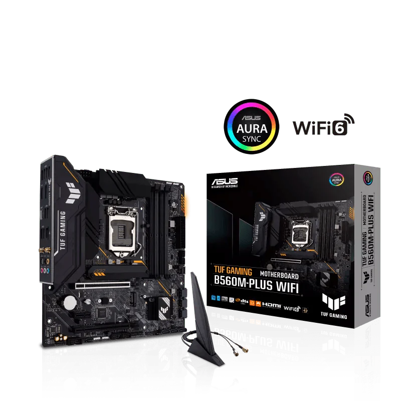ASUS TUF GAMING B560M PLUS WIFI INTEL LGA1200 MOTHERBOARD - SWIFT PERIPHERALS102915
