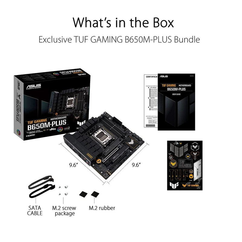 ASUS TUF GAMING B650M - Plus AMD B650 AM5 Micro - ATX Motherboard - SWIFT PERIPHERALS90MB1BG0-M0EAY0
