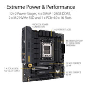 ASUS TUF GAMING B650M - Plus WIFI AMD AM5 Micro - ATX DDR5 Gaming Motherboard - SWIFT PERIPHERALS90MB1BF0-M0EAY0