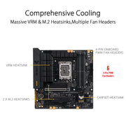 ASUS TUF GAMING B760M - PLUS D4 Intel B760 LGA 1700 Micro - ATX Gaming Motherboard - SWIFT PERIPHERALS90MB1DI0-M0IAY0