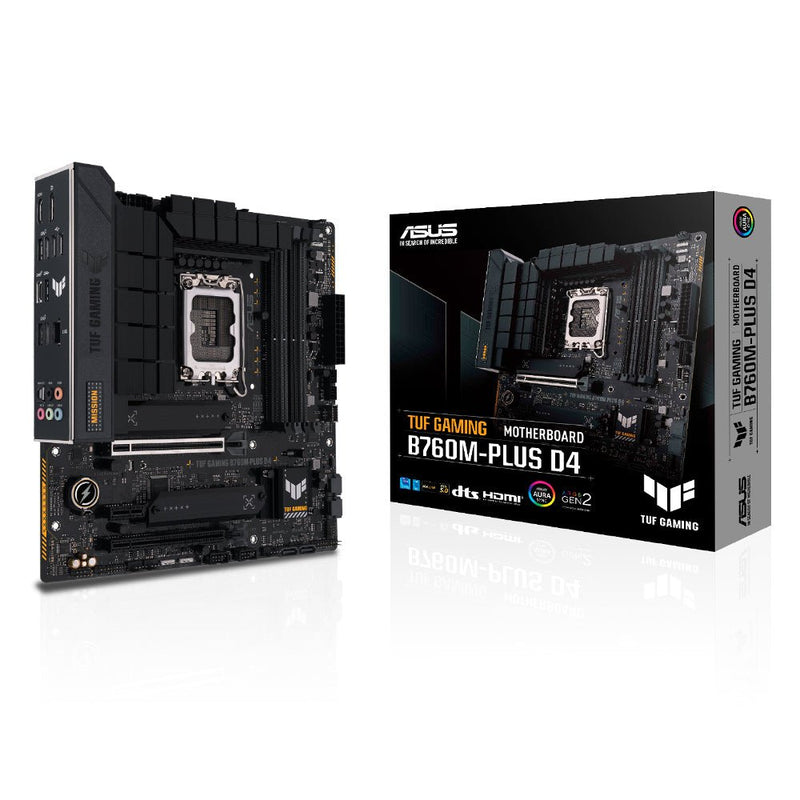ASUS TUF GAMING B760M - PLUS D4 Intel B760 LGA 1700 Micro - ATX Gaming Motherboard - SWIFT PERIPHERALS90MB1DI0-M0IAY0
