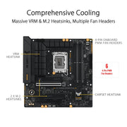 ASUS TUF GAMING B760M - PLUS Intel B760 LGA 1700 Micro - ATX DDR5 Motherboard - SWIFT PERIPHERALS90MB1ES0-M0IAY0