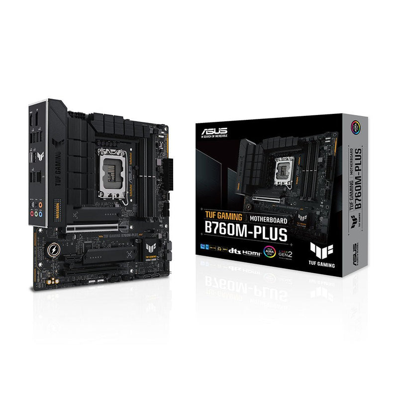 ASUS TUF GAMING B760M - PLUS Intel B760 LGA 1700 Micro - ATX DDR5 Motherboard - SWIFT PERIPHERALS90MB1ES0-M0IAY0