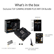 ASUS TUF GAMING B760M - PLUS WIFI II D4 LGA 1700 Micro - ATX Gaming Motherboard - SWIFT PERIPHERALS90MB1DG0-M0IAY0
