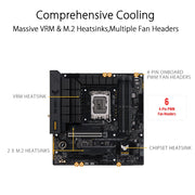 ASUS TUF GAMING B760M - PLUS WIFI II D4 LGA 1700 Micro - ATX Gaming Motherboard - SWIFT PERIPHERALS90MB1DG0-M0IAY0