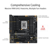 ASUS TUF GAMING B760M - PLUS WIFI II DDR5 Intel B760 LGA 1700 Micro - ATX Motherboard - SWIFT PERIPHERALS90MB1ET0-M0IAY0