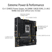 ASUS TUF GAMING B760M - PLUS WIFI II DDR5 Intel B760 LGA 1700 Micro - ATX Motherboard - SWIFT PERIPHERALS90MB1ET0-M0IAY0