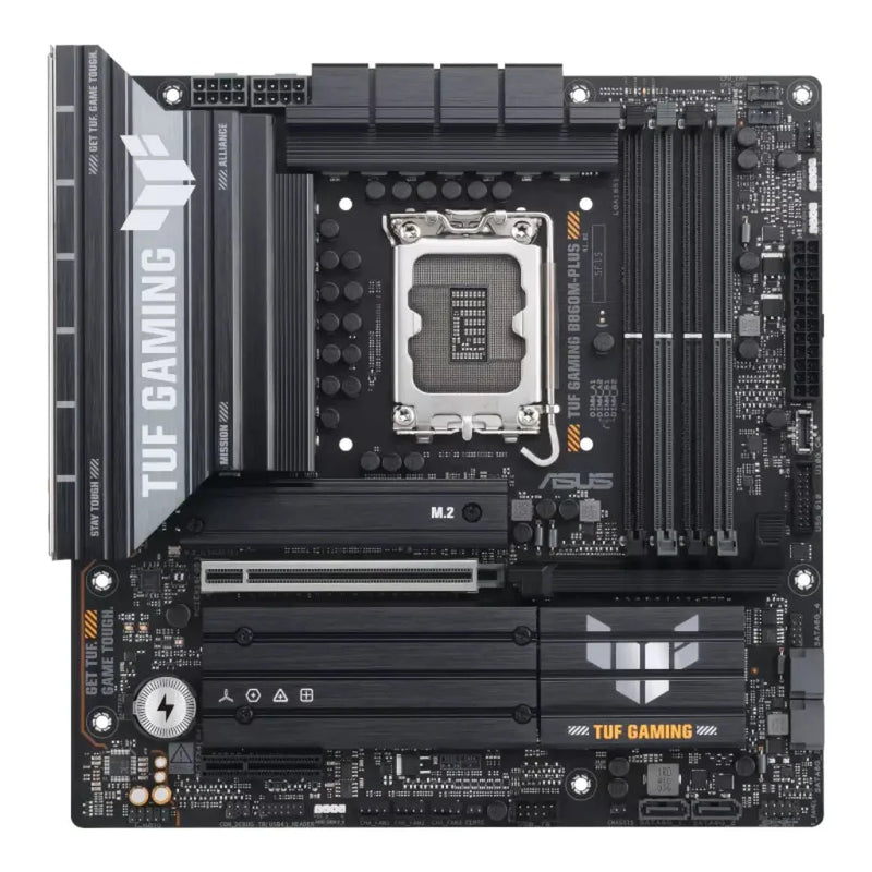 ASUS TUF GAMING B860M‑PLUS B860 LGA1851 DDR5 Micro‑ATX Motherboard - SWIFT PERIPHERALSASUS-TUF-GAMING-B860M-PLUS
