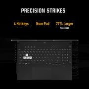 ASUS TUF GAMING DASH F15 FX517ZM - HF043WS [CI7 - 12650H 12TH GEN/16GB/1TB SSD/WIN11 HOME+MSO/15.6 INCH/6GB RTX 3060 GRAPHICS/1 YEAR(S)/BLACK] - SWIFT PERIPHERALS1085143