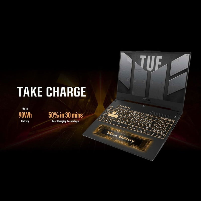ASUS TUF GAMING F15 12TH GEN, INTEL CORE I7 - 12700H GAMING LAPTOP(NVIDIA RTX 3050 - 4GB/95W TGP/16GB RAM/512GB SSD/FHD/15.6 INCH/144HZ/RGB KB/90WHR/WINDOWS 11//JAEGER GRAY/2.20 KG) FX577ZC - HN193W - SWIFT PERIPHERALS90NR0GW2-M00UK0