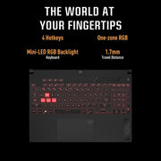 ASUS TUF GAMING F15 FX507ZV - LP094W [CI7 - 12700H 12TH GEN/16GB DDR5/512GB SSD/WIN11 HOME/15.6 INCH/8GB RTX 4060 GRAPHICS /1 YEAR(S)/GREY] - SWIFT PERIPHERALS1085780