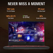 ASUS TUF GAMING FA577NU - LP082W [R7 - 7735HS RYZEN/16GB DDR5/512GB SSD/WIN11 HOME/15.6 INCH/6GB RTX 4050 GRAPHICS /1 YEAR(S)/GREY] - SWIFT PERIPHERALS1085726