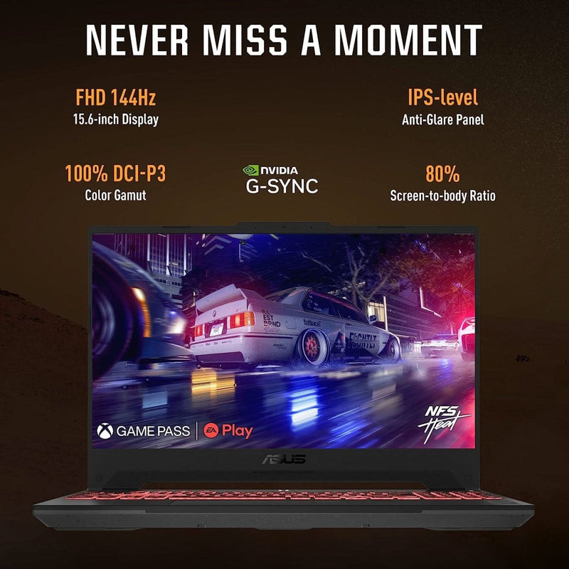 ASUS TUF GAMING FA577NU - LP082W [R7 - 7735HS RYZEN/16GB DDR5/512GB SSD/WIN11 HOME/15.6 INCH/6GB RTX 4050 GRAPHICS /1 YEAR(S)/GREY] - SWIFT PERIPHERALS1085726