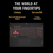 ASUS TUF GAMING FX507VU - LP091WS [CI7 - 13700H 13TH GEN/16GB/1TB SSD/WIN11 HOME/15.6'/6GB RTX 4050 GRAPHICS /1 YEAR(S)/GREY] - SWIFT PERIPHERALS1085809