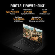 ASUS TUF GAMING, GAMING LAPTOP, 14 INCH FHD, 165HZ 400 NITS, AMD RYZEN 7 8845HS PROCESSOR 3.8GHZ (16GB RAM/1TB SSD/NVIDIA GEFORCE RTX 4050/WINDOWS 11/OFFICE 2021//JAEGER GRAY/1.46 KG), FA401UU - RG033WS - SWIFT PERIPHERALS90NR0JD1-M001Z0