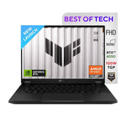 ASUS TUF GAMING, GAMING LAPTOP, 14 INCH FHD, 165HZ 400 NITS, AMD RYZEN 7 8845HS PROCESSOR 3.8GHZ (16GB RAM/1TB SSD/NVIDIA GEFORCE RTX 4050/WINDOWS 11/OFFICE 2021//JAEGER GRAY/1.46 KG), FA401UU - RG033WS - SWIFT PERIPHERALS90NR0JD1-M001Z0