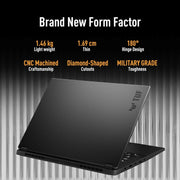 ASUS TUF GAMING, GAMING LAPTOP, 14 INCH FHD, 165HZ 400 NITS, AMD RYZEN 7 8845HS PROCESSOR 3.8GHZ (16GB RAM/1TB SSD/NVIDIA GEFORCE RTX 4050/WINDOWS 11/OFFICE 2021//JAEGER GRAY/1.46 KG), FA401UU - RG033WS - SWIFT PERIPHERALS90NR0JD1-M001Z0