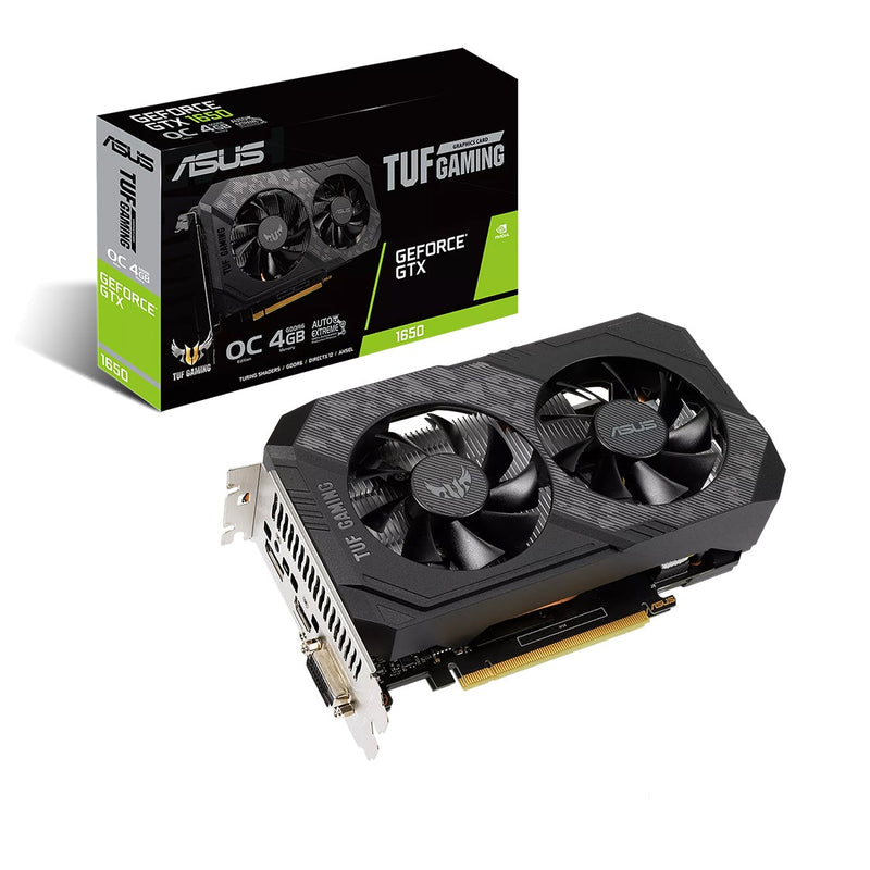 ASUS TUF Gaming GeForce GTX 1650 P OC Edition GDDR6 4GB 128 - bit Graphics Card - SWIFT PERIPHERALSTUF-GTX1650-O4GD6-P-GAMING