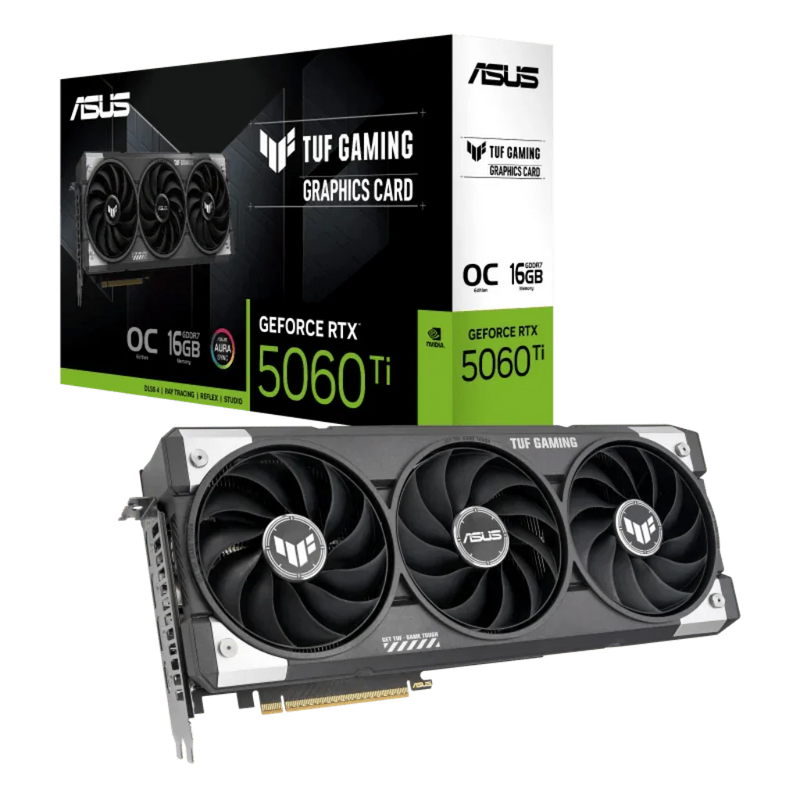 ASUS TUF Gaming GeForce RTX 5060 Ti 16GB GDDR7 OC Edition Graphics Card - SWIFT PERIPHERALSTUF-RTX5060TI-O16G-GAMING