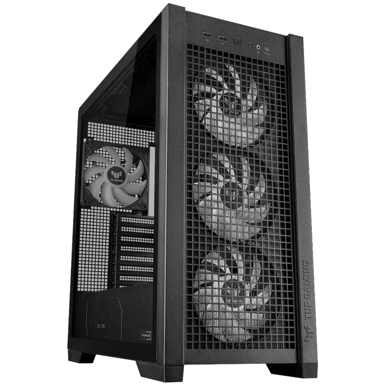 Asus TUF Gaming GT302 ARGB ATX mid - tower case - Black - SWIFT PERIPHERALSTUF-GT302-ARGB-BK