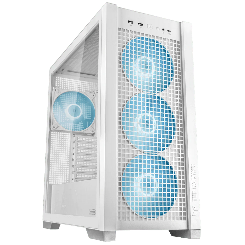 Asus TUF Gaming GT302 ARGB ATX mid - tower case - White - SWIFT PERIPHERALSTUF-GT302-ARGB-WH