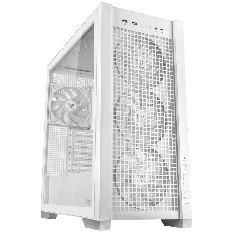 Asus TUF Gaming GT302 ARGB ATX mid - tower case - White - SWIFT PERIPHERALSTUF-GT302-ARGB-WH