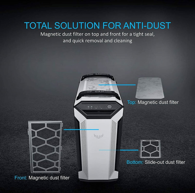 ASUS TUF GAMING GT501 MID - TOWER E - ATX CABINET WHITE - SWIFT PERIPHERALS105787